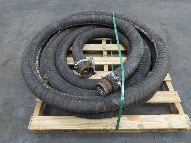 Jason 4470  3"x 45' Dry Bulk Material Rubber Suction Hose 75 PSI