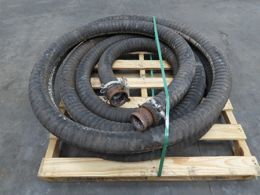 Jason 4470  3"x 45' Dry Bulk Material Rubber Suction Hose 75 PSI