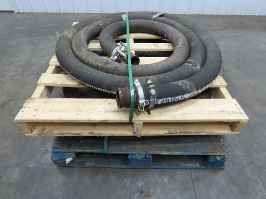 Jason 4470  3"x 25' Dry Bulk Material Rubber Suction Hose 75 PSI  Lot of 2