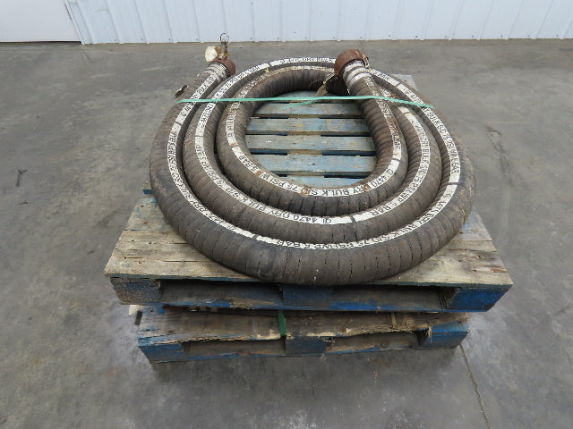 Jason 4470  3"x 25' Dry Bulk Material Rubber Suction Hose 75 PSI  Lot of 2