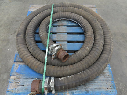 Jason 4470  3"x 24' 6" Dry Bulk Material Rubber Suction Hose 75 PSI  Lot of 2
