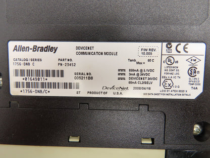 Allen Bradley 1756-DNB/C DeviceNet Communication Module Bridge/Scanner  Lot of 2