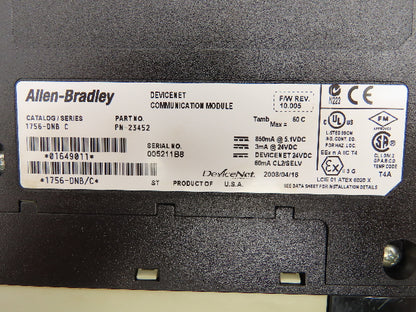 Allen Bradley 1756-DNB/C DeviceNet Communication Module Bridge/Scanner  Lot of 2