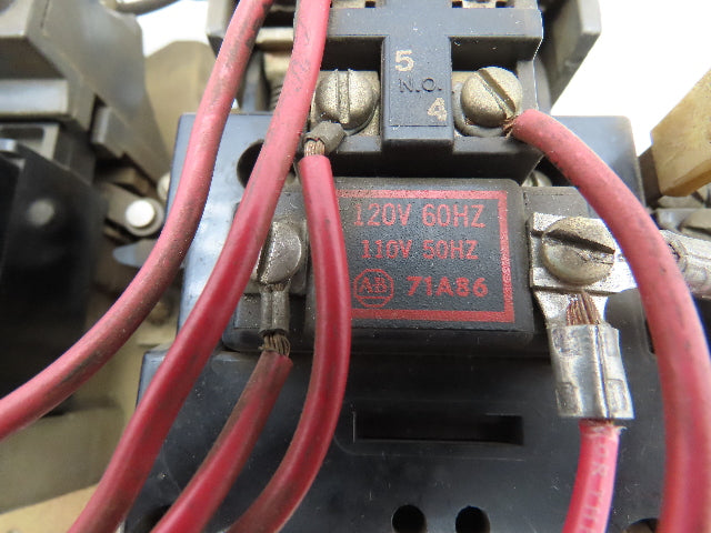 Allen Bradley 705-B0D23 NEMA Size 1 Reversing Motor Starter 10HP 3Ph 120V Coil