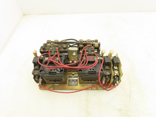 Allen Bradley 705-B0D23 NEMA Size 1 Reversing Motor Starter 10HP 3Ph 120V Coil