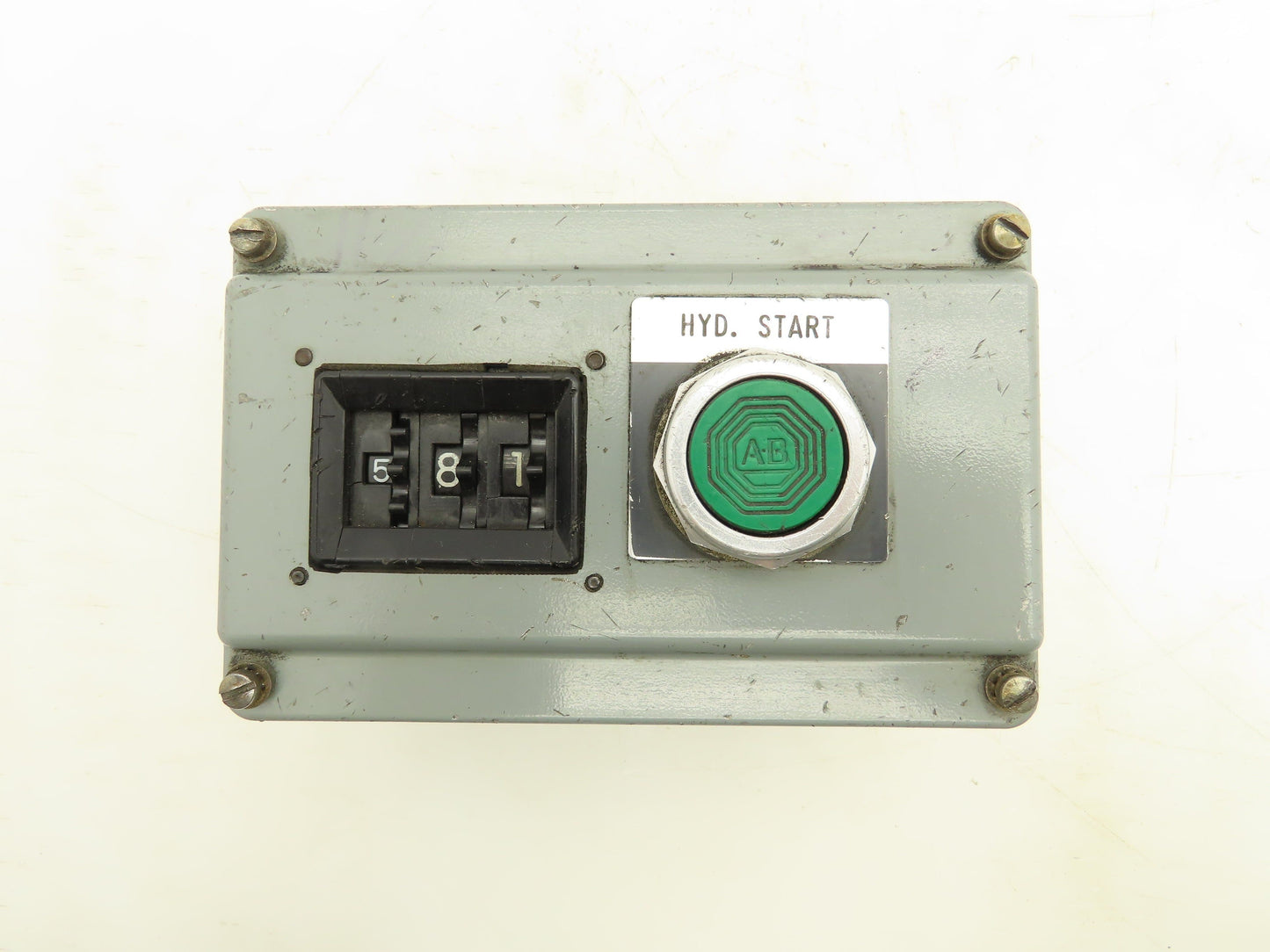 Cherry Electric T10-02A Thumbwheel Switch 3-Digit Counter Pushbutton Enclosure