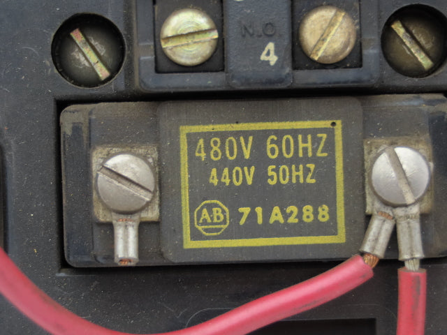 Allen Bradley 705-B0B731 NEMA Size 1 Reversing Motor Starter 3Ph 10HP 480V Coil