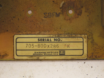 P&H 705-B0DX286 NEMA Size 1 Reversing Motor Starter 4 Pole 120V Coil