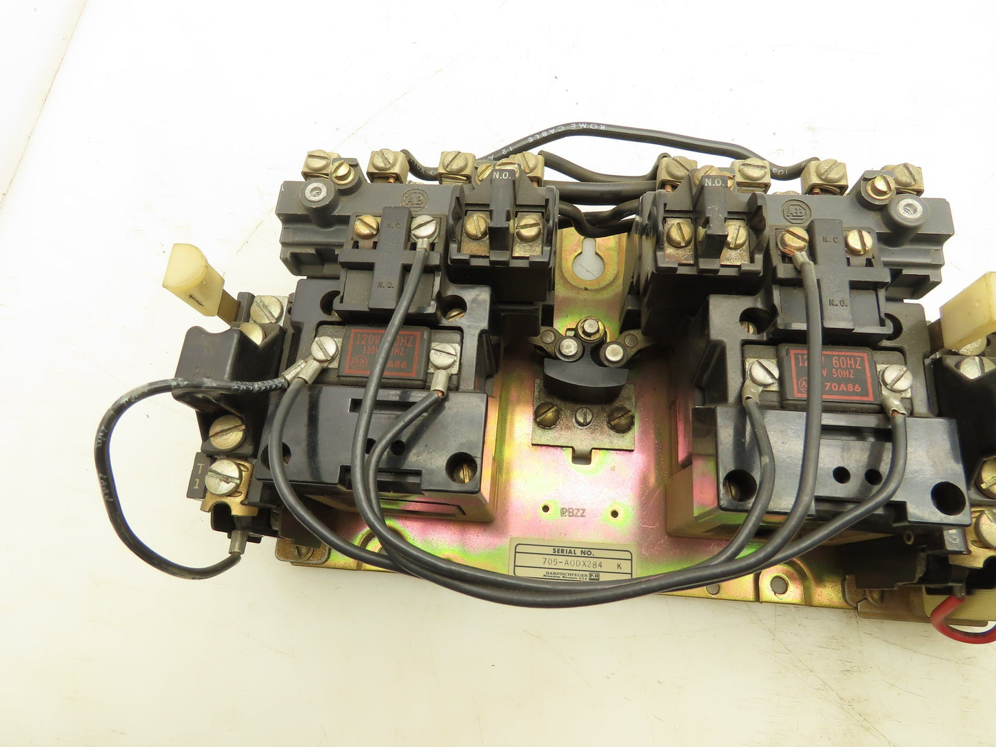 P&H 705-A0DX284 Reversing Motor Starter Contactor 4 Pole 120V Coil