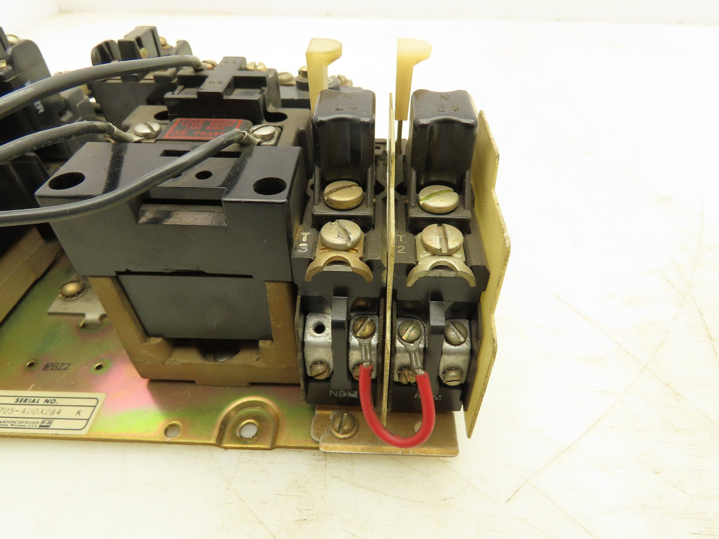 P&H 705-A0DX284 Reversing Motor Starter Contactor 4 Pole 120V Coil