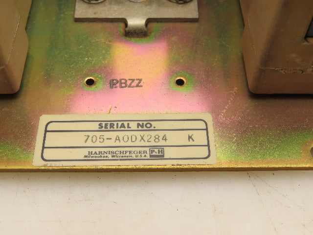 P&H 705-A0DX284 Reversing Motor Starter Contactor 4 Pole 120V Coil