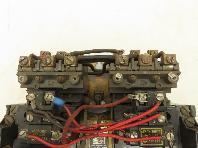 Allen Bradley 705-B0B46 NEMA Size 1 Reversing Motor Starter 3Ph 10HP 480V Coil