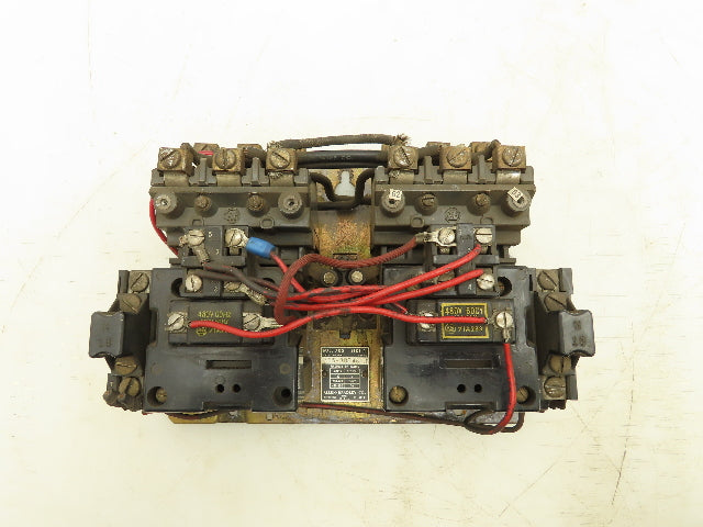 Allen Bradley 705-B0B46 NEMA Size 1 Reversing Motor Starter 3Ph 10HP 480V Coil