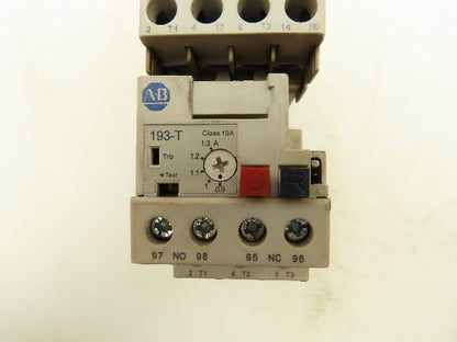 Allen Bradley 193-T1AB13 Thermal Overload Relay 690VAC 0.90-1.3A With Contactor