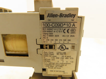 Allen Bradley 193-T1AB13 Thermal Overload Relay 690VAC 0.90-1.3A With Contactor