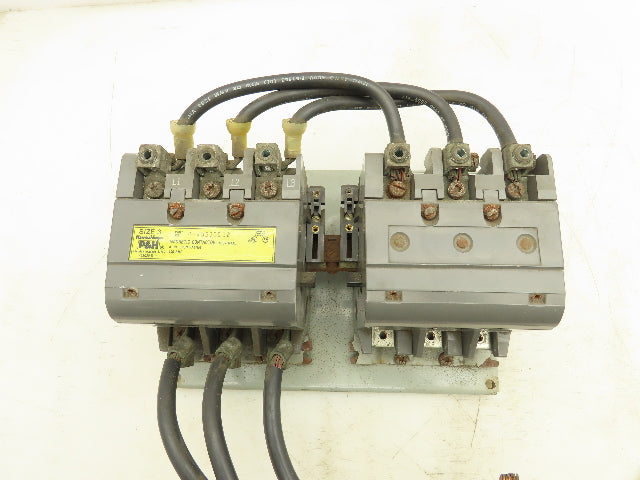 P&H 479U235D12 NEMA Size 3 Reversing Motor Starter Contactor 100A 600V 3PH