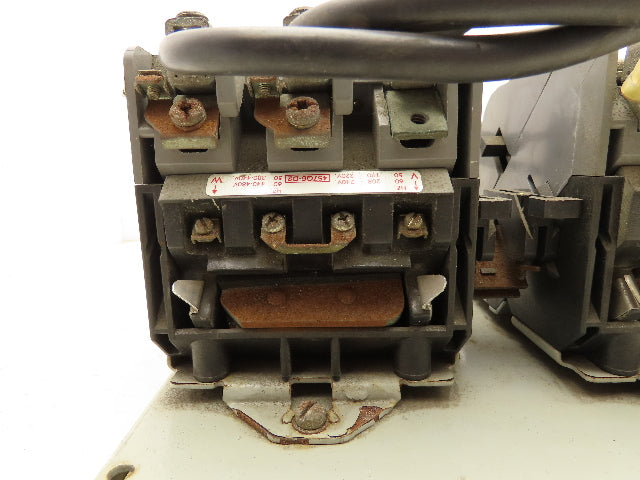 P&H 479U235D12 NEMA Size 3 Reversing Motor Starter Contactor 100A 600V 3PH