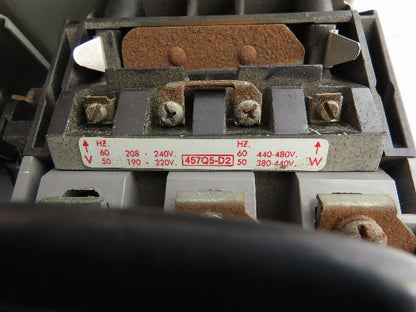 P&H 479U235D12 NEMA Size 3 Reversing Motor Starter Contactor 100A 600V 3PH