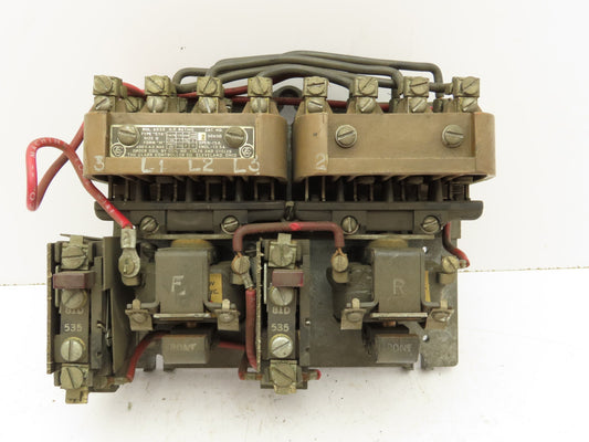 Clark 30U30 NEMA Size 0 Reversing Motor Starter 600VAC 18A Type CYA Form M