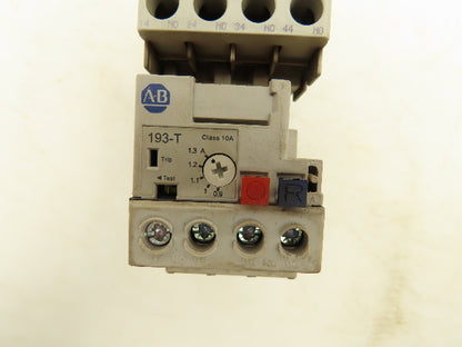 Allen Bradley 193-T1AB13 Thermal Overload Relay 690VAC 0.90-1.3A With Contactor