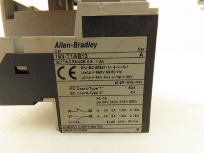 Allen Bradley 193-T1AB13 Thermal Overload Relay 690VAC 0.90-1.3A With Contactor