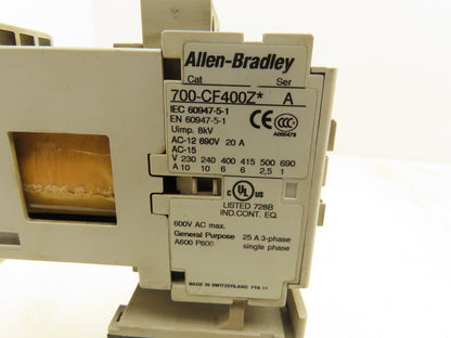 Allen Bradley 193-T1AB13 Thermal Overload Relay 690VAC 0.90-1.3A With Contactor