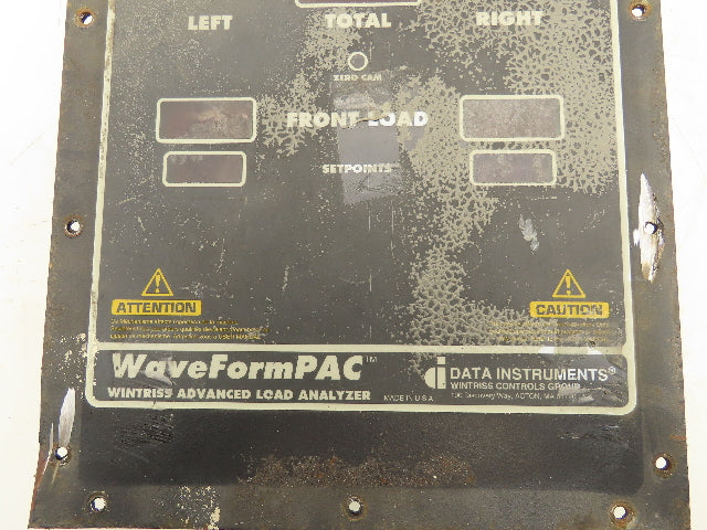 Wintriss WaveForm PAC Model PM Load Analyzer Panel with Board D42904-01