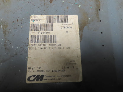 CM 11344101 Budgit Hoist Limit Lever 2-1/4" OD 7/8" ID Grooved Pin Lot of 6