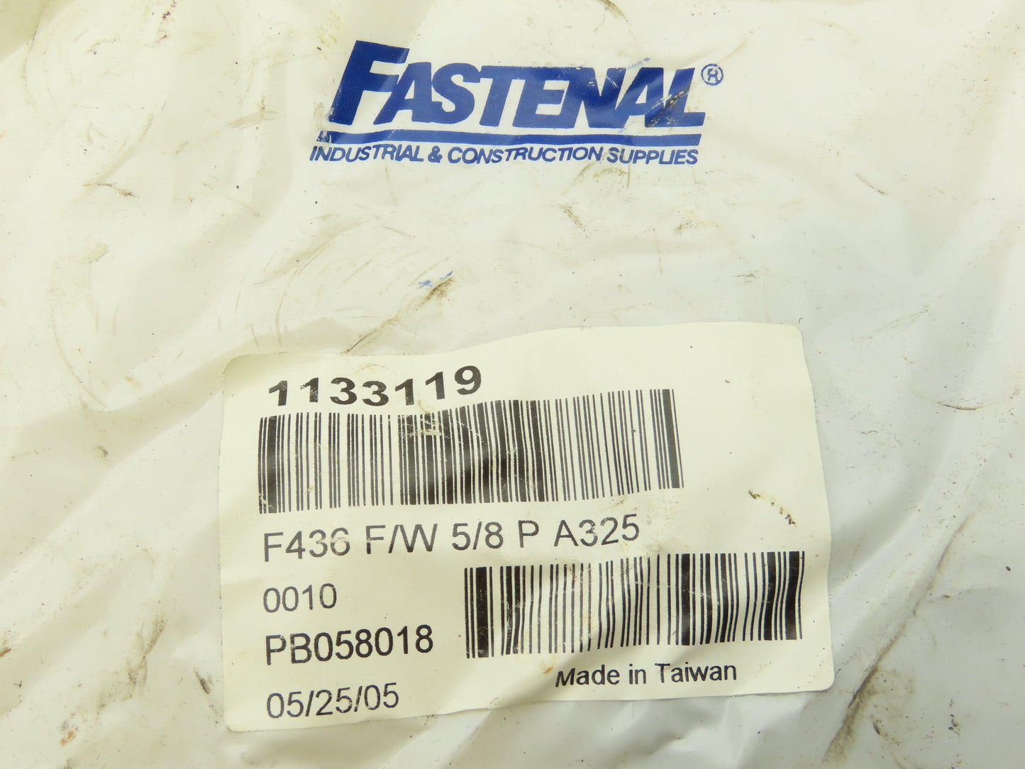Fastenal 1133119 Structural Flat Washer 5/8" F436 F/W A325 Type 390 Count