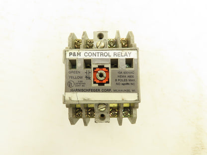 P&H 479Q60D1 Control Relay 120V Coil 2 Contact Blocks