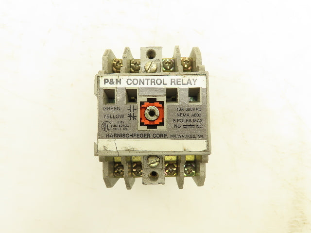 P&H 479Q60D1 Control Relay 120V Coil 2 Contact Blocks