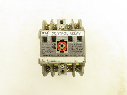 P&H 479Q60D1 Control Relay 120V Coil 2 Contact Blocks