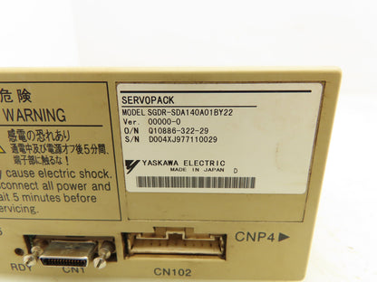 Yaskawa Electric SGDR-SDA140A01BY22 Servopack Drive