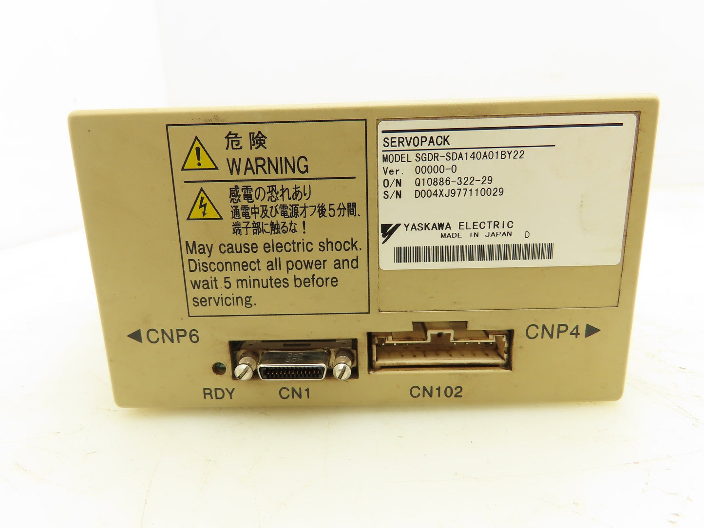 Yaskawa Electric SGDR-SDA140A01BY22 Servopack Drive