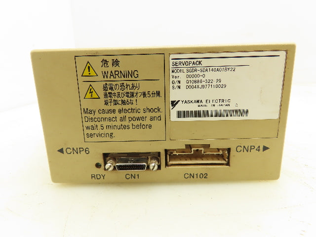 Yaskawa Electric SGDR-SDA140A01BY22 Servopack Drive