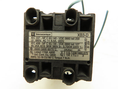 Telemecanique XB3DX1307 Selector Switch 8 Position 45 Degree Turns