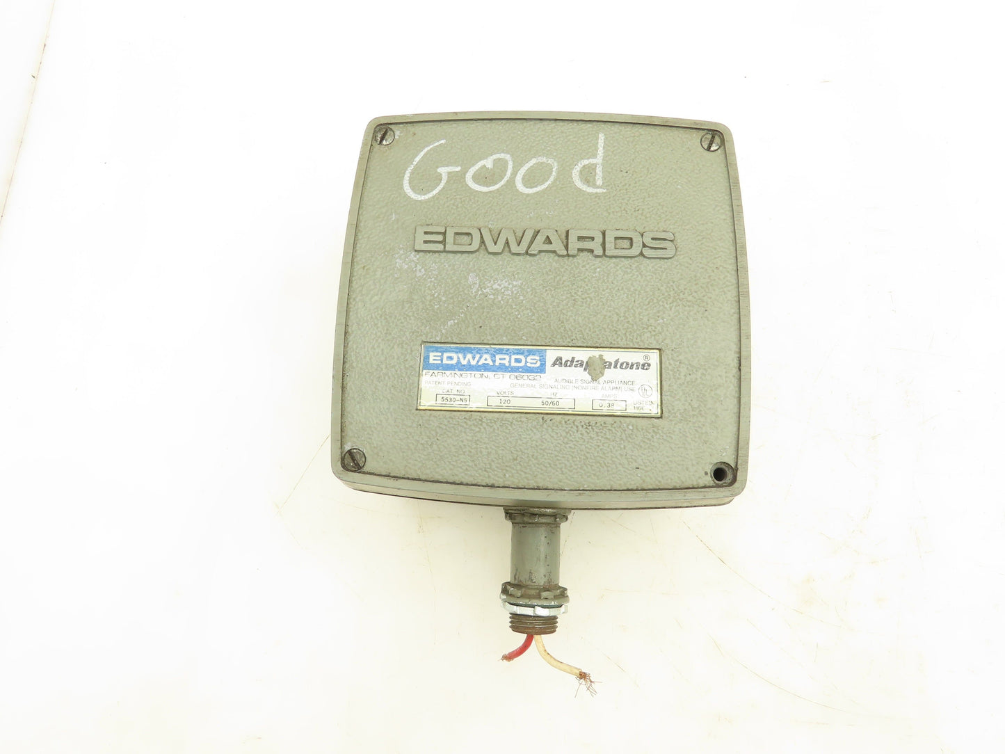 Edwards 5530-N5 Adaptatone Audible Signal Appliance 120V 0.38A