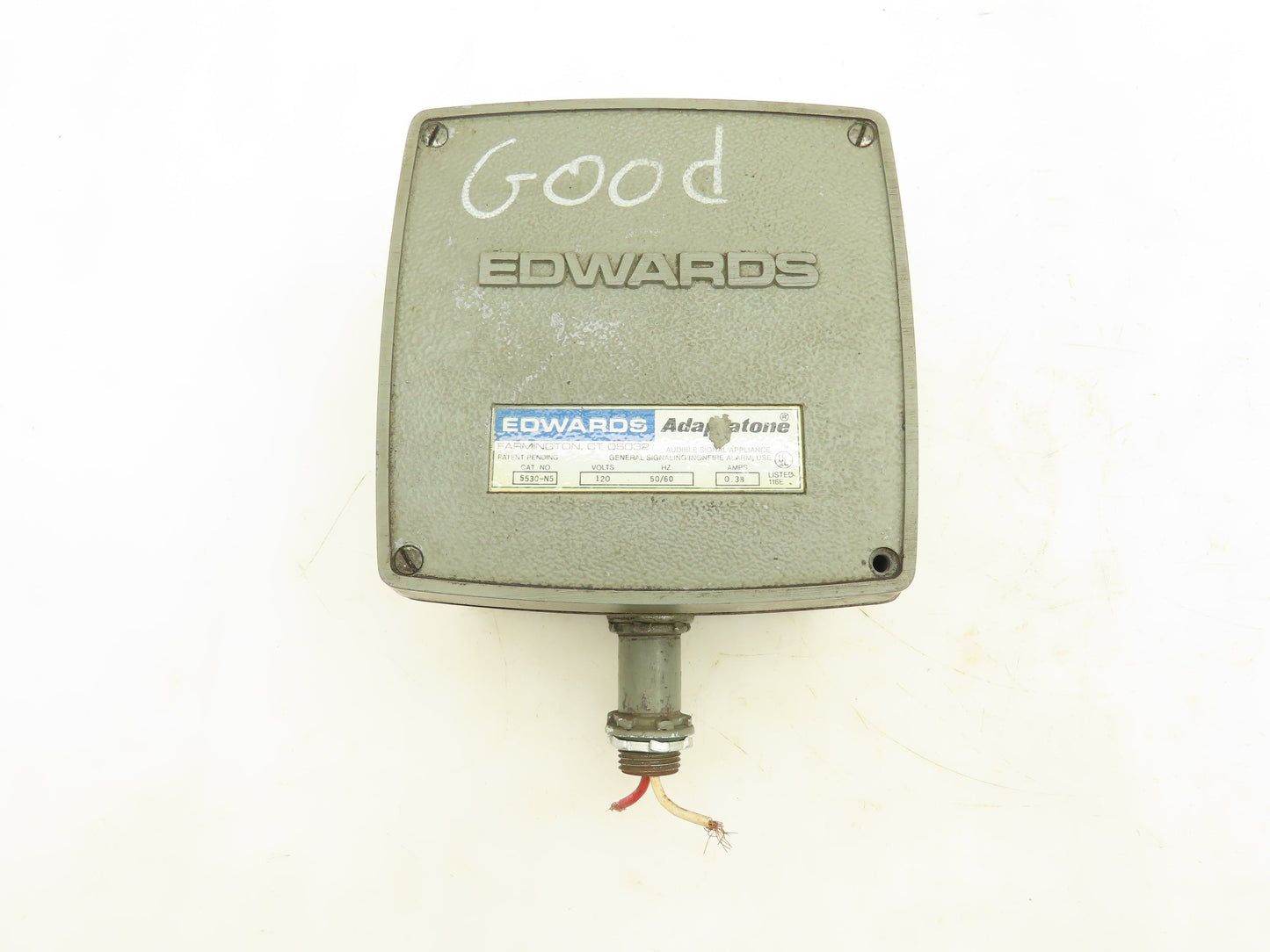 Edwards 5530-N5 Adaptatone Audible Signal Appliance 120V 0.38A