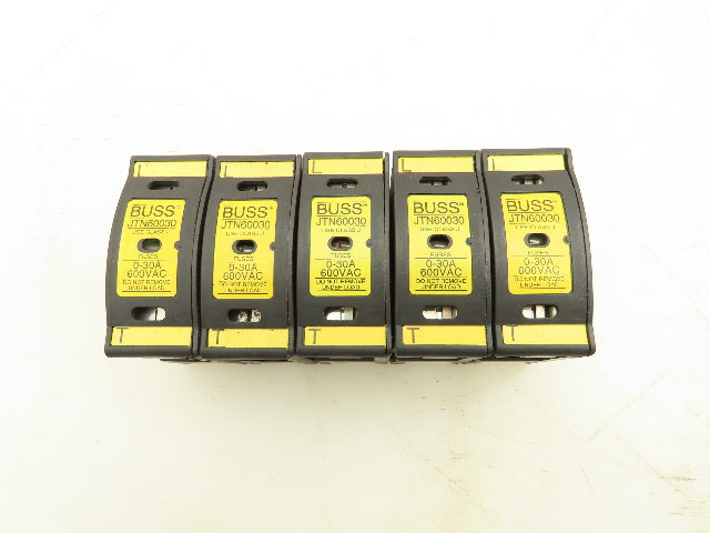 Bussman/Ferraz Shawmut JTN60030 Fuse holder With Amp Trap Fuse 5A Lot Of 5