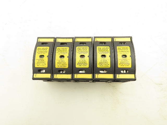 Bussman/Ferraz Shawmut JTN60030 Fuse holder With Amp Trap Fuse 5A Lot Of 5