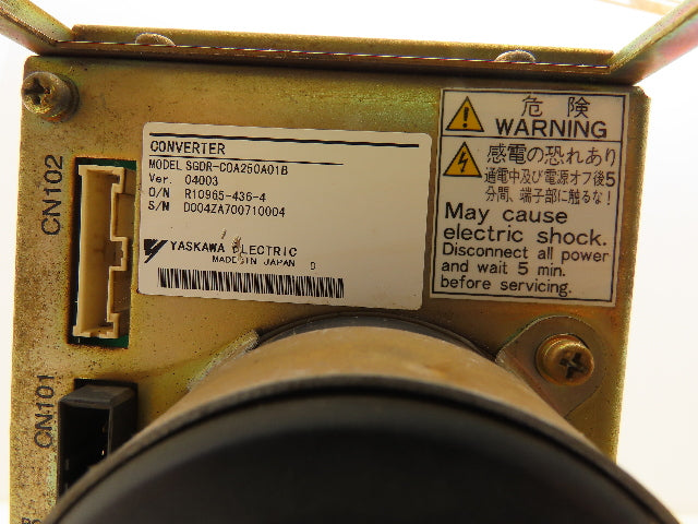 Yaskawa SGDR-C0A250A01B Motoman Robotic Servopack Converter