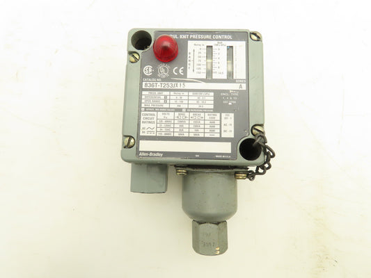 Allen Bradley  836T-T253JX15 Adjustable Pressure Control Switch Series A