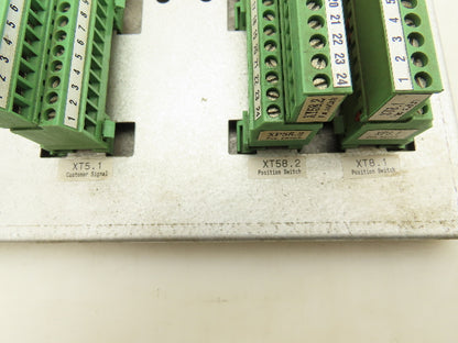 Yaskawa Motoman Robot IO Terminal Block Panel 11.5 x 7.75