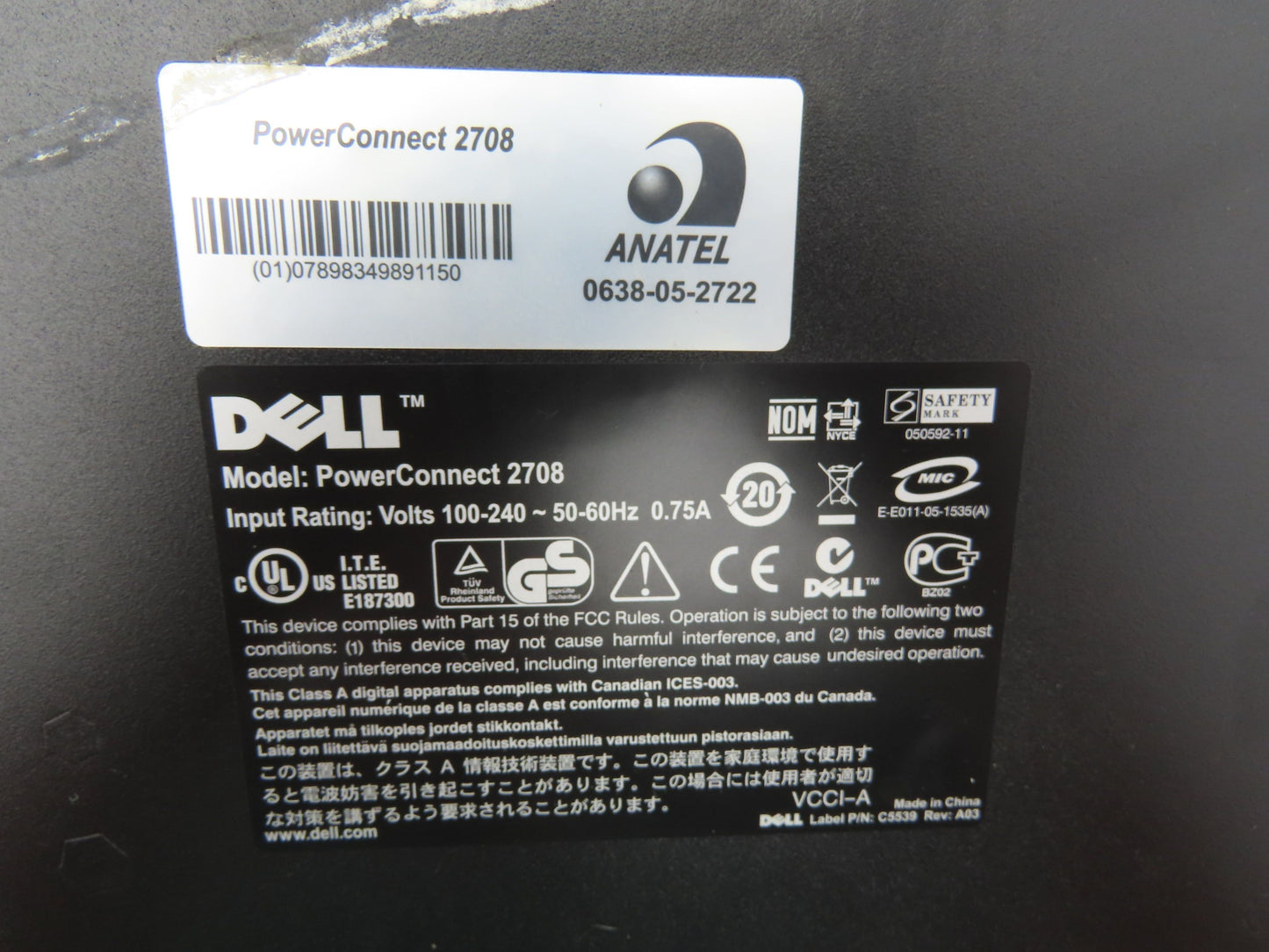 Dell PowerConnect 2216 16 Port 2708 8 Port External Ethernet Switch Mix Lot of 4