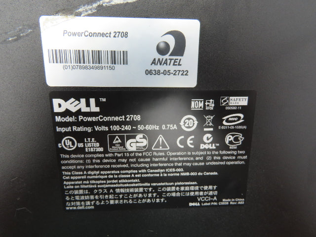 Dell PowerConnect 2216 16 Port 2708 8 Port External Ethernet Switch Mix Lot of 4