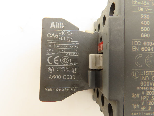 ABB AL26 Contactor Relay 3 Pole 24V DC Coil Lot of 7