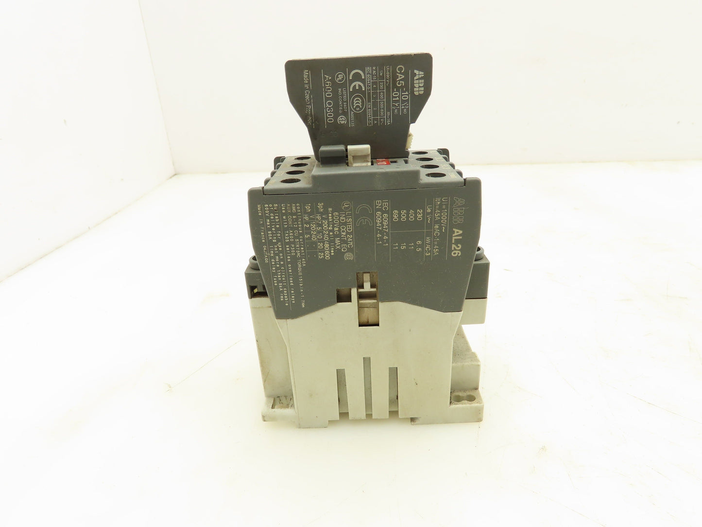 ABB AL26 Contactor Relay 3 Pole 24V DC Coil Lot of 7