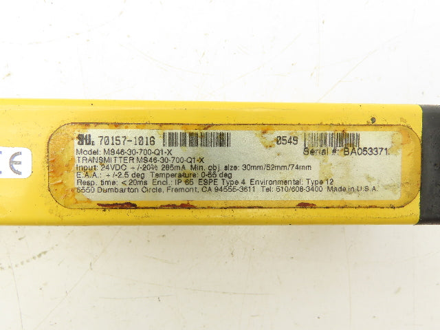 STI 70157-1016 Light Curtain Transmitter And Receiver Set 24VDC Input