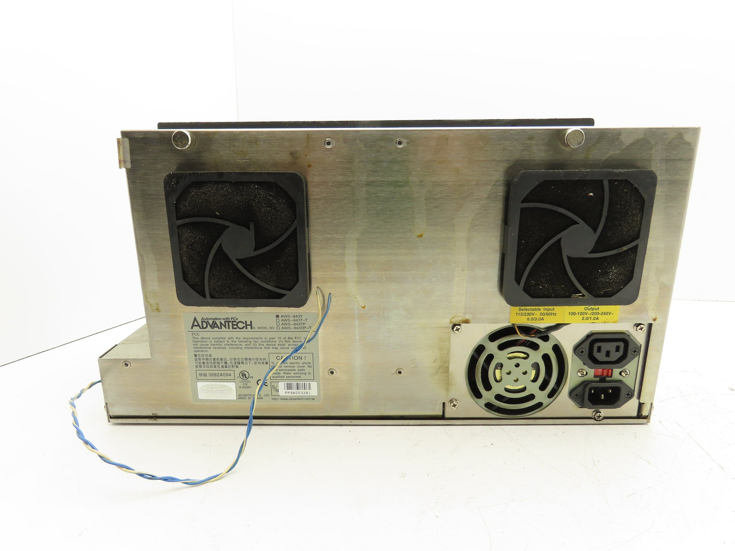 ADVANTECH AWS-843T Industrial Workstation  10.4"Display 230V Input 240 Output