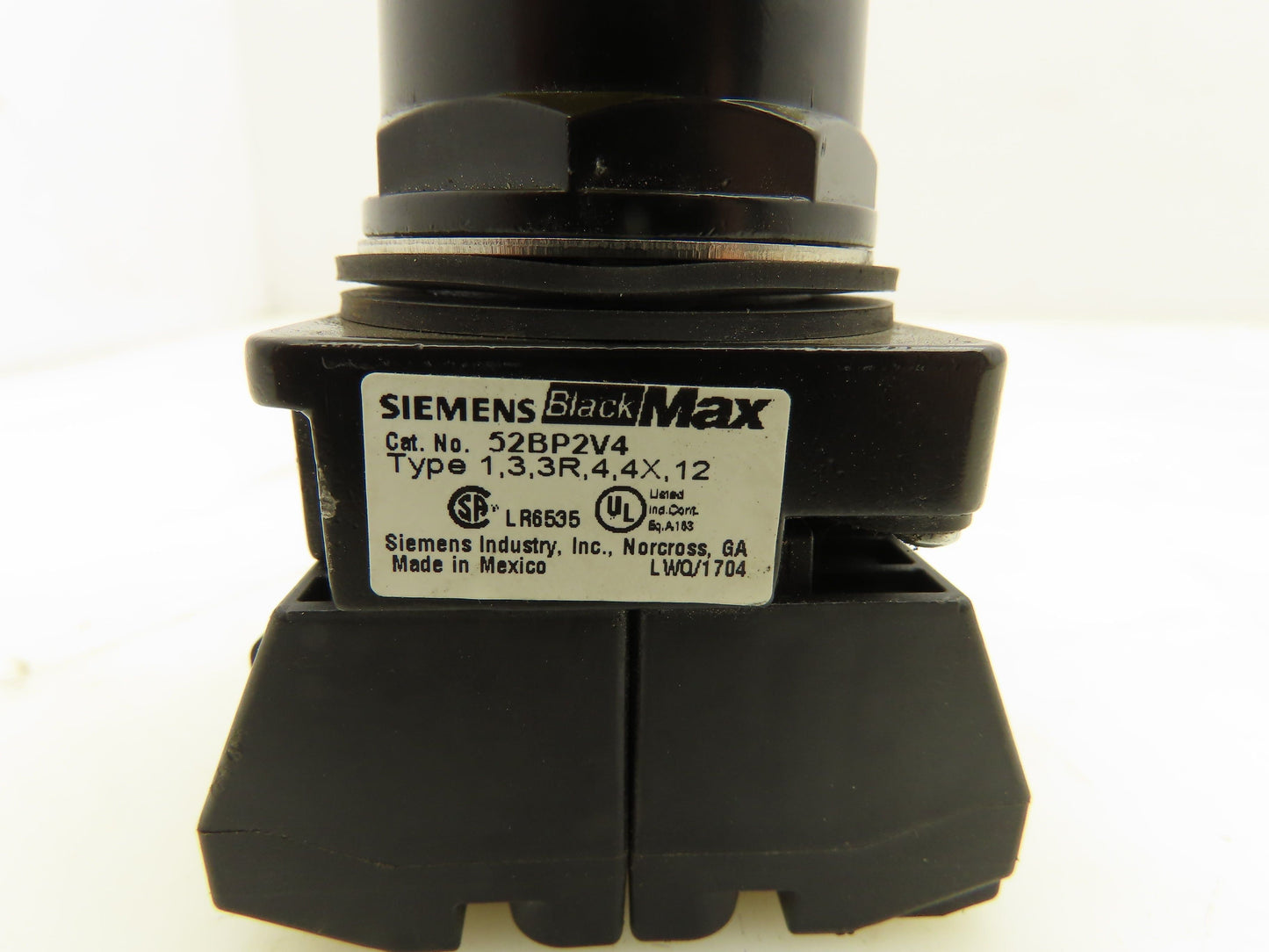 Siemens 52BP2V4 Yellow Mushroom Push-Button Push-Pull 2 Position Maintained